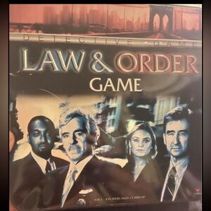 Law & Order Board Game in Tin Container.